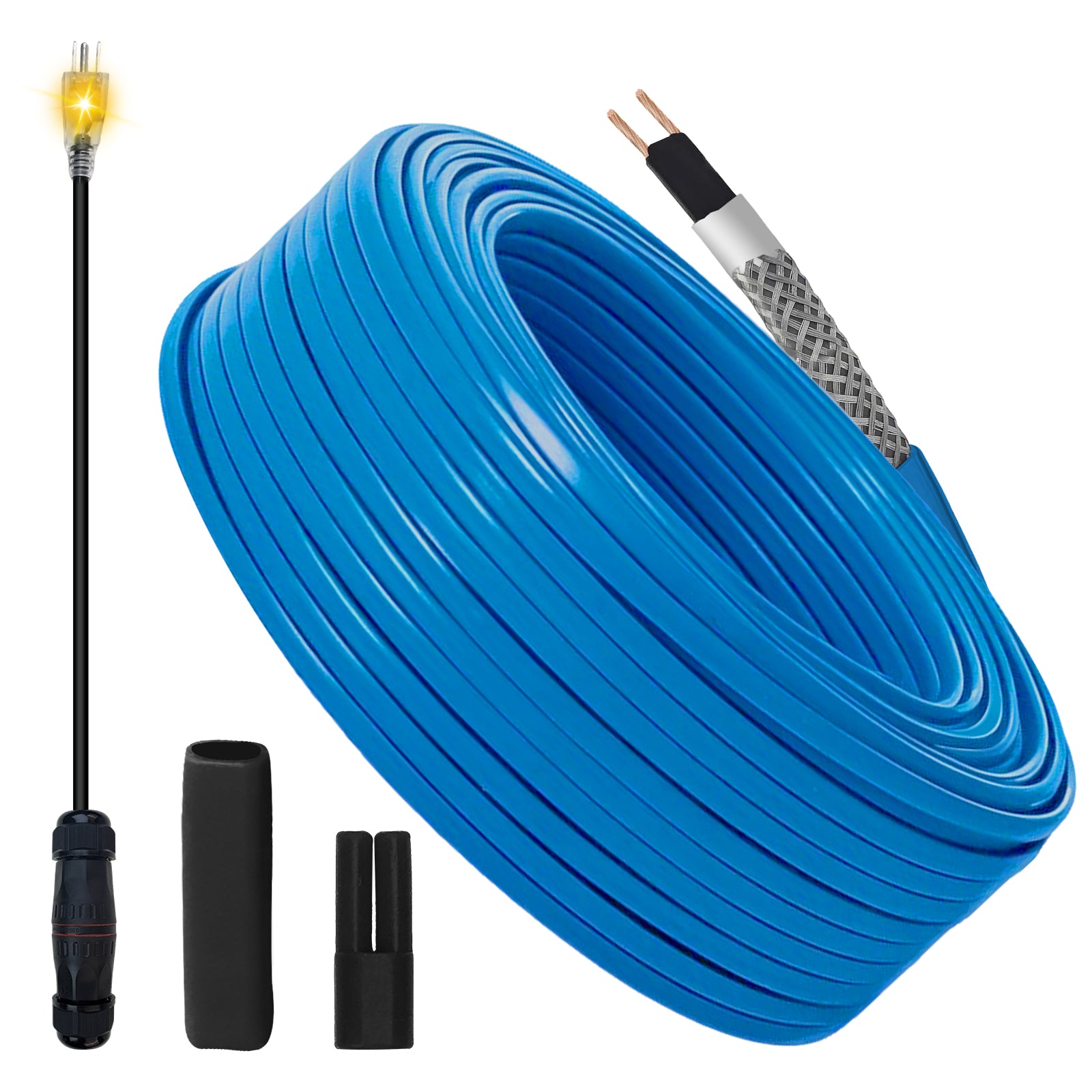 YeloDeer Bulk Heating Cable Roll, Cut to Length Self-Regulating Pipe Heat Tape
