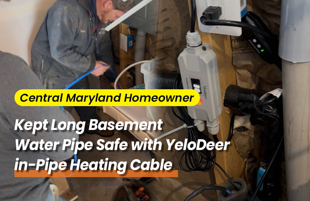 How a Maryland Homeowner Prevented Frozen Pipes with a In-Pipe Heating Cable