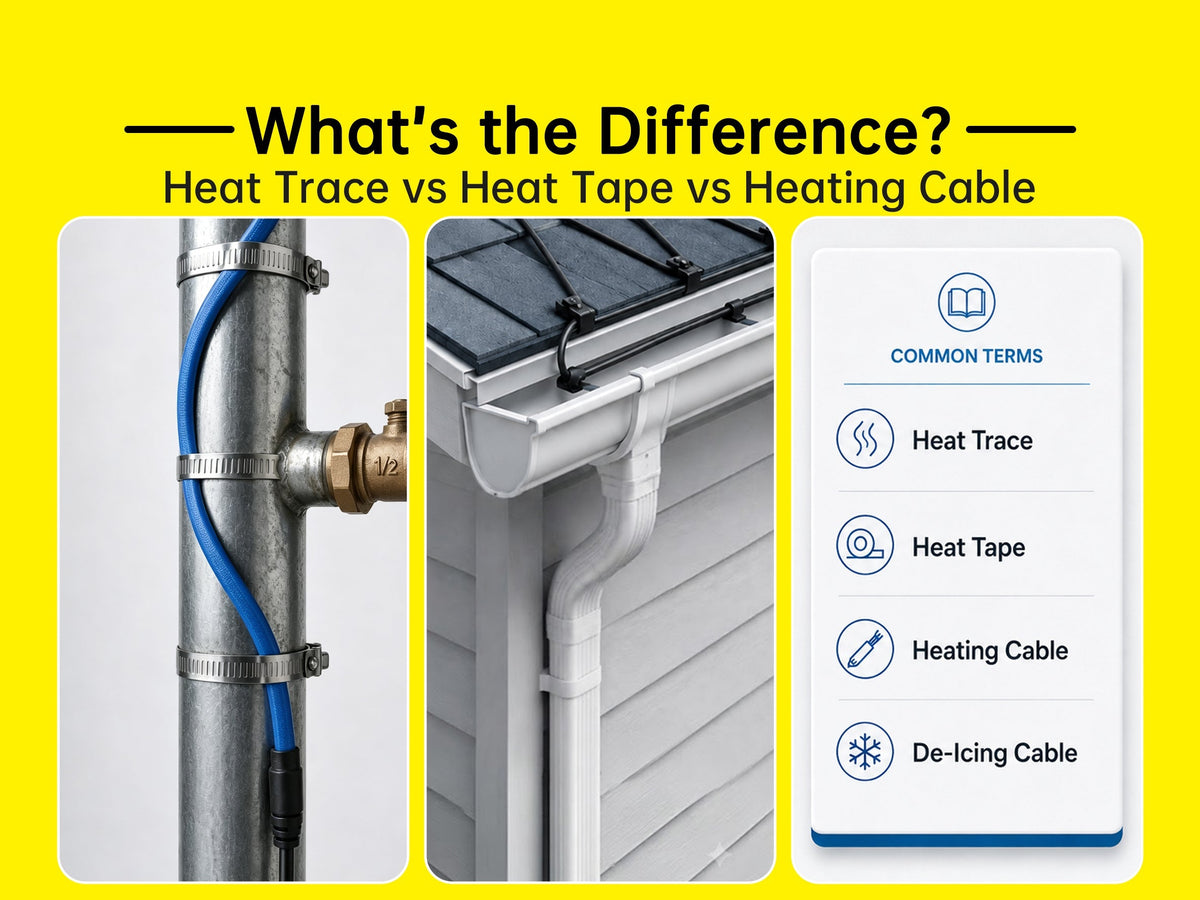 Are Heat Trace, Heat Tape, and Heating Cable the Same?