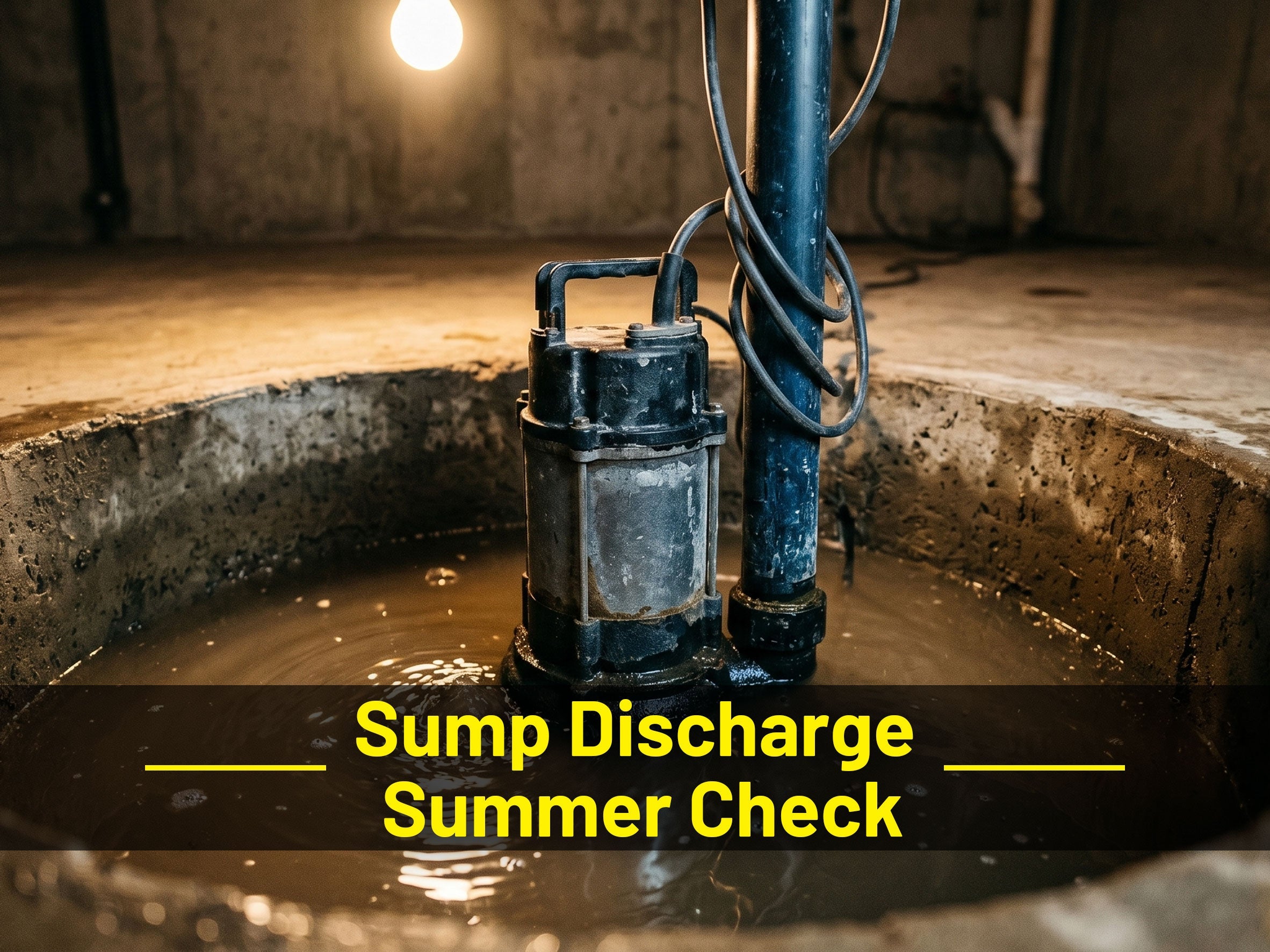 Sump Pump Discharge Line Summer Inspection Checklist