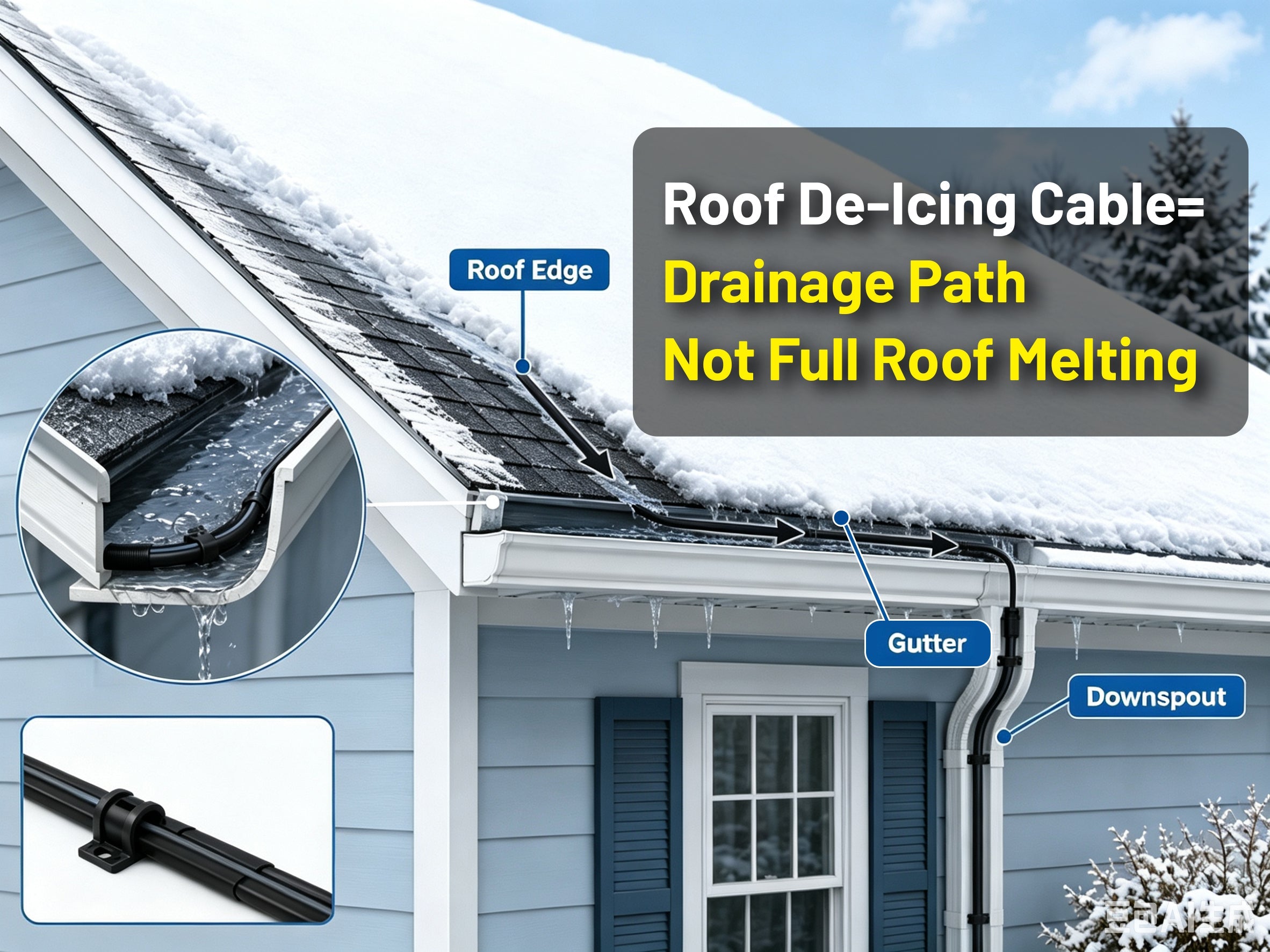 Why Roof De-Icing Cable Is About Drainage, Not Melting the Whole Roof