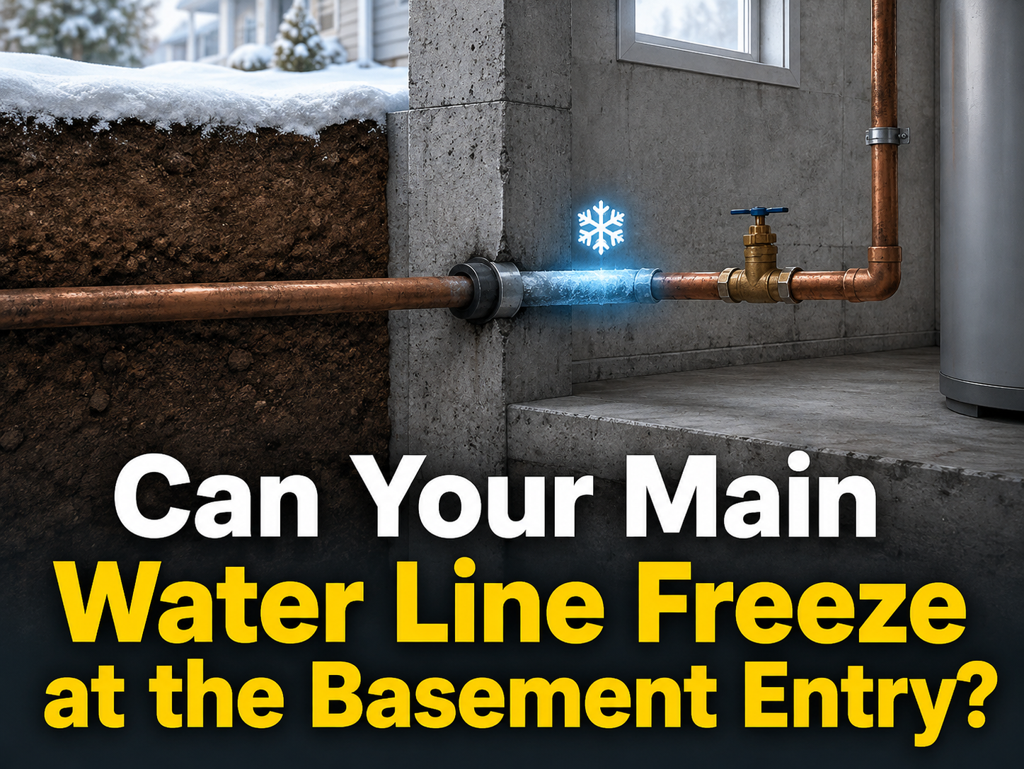 Can a Main Water Line Freeze Where It Enters the Basement?