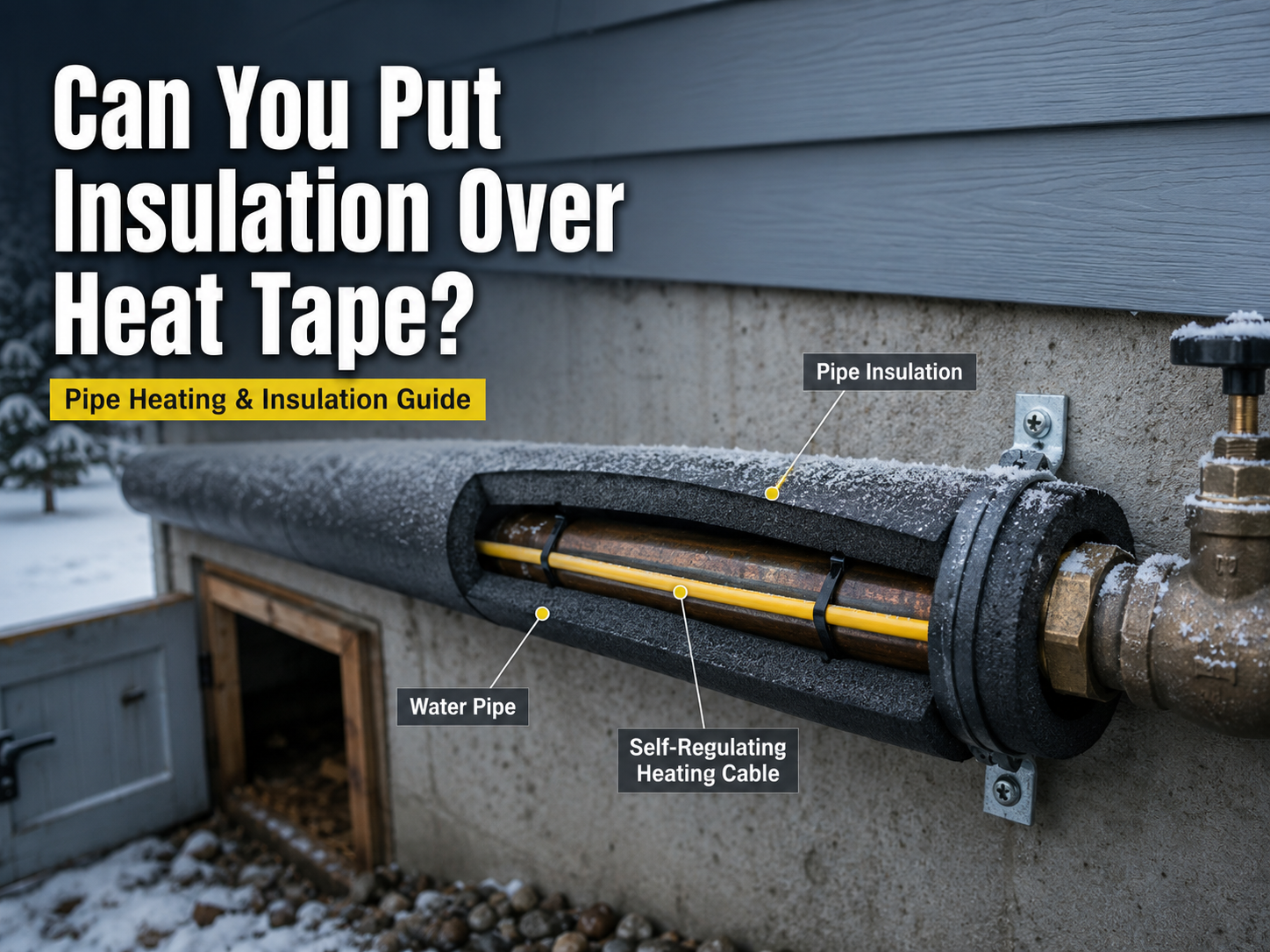 Can You Put Pipe Insulation Over Heat Tape?