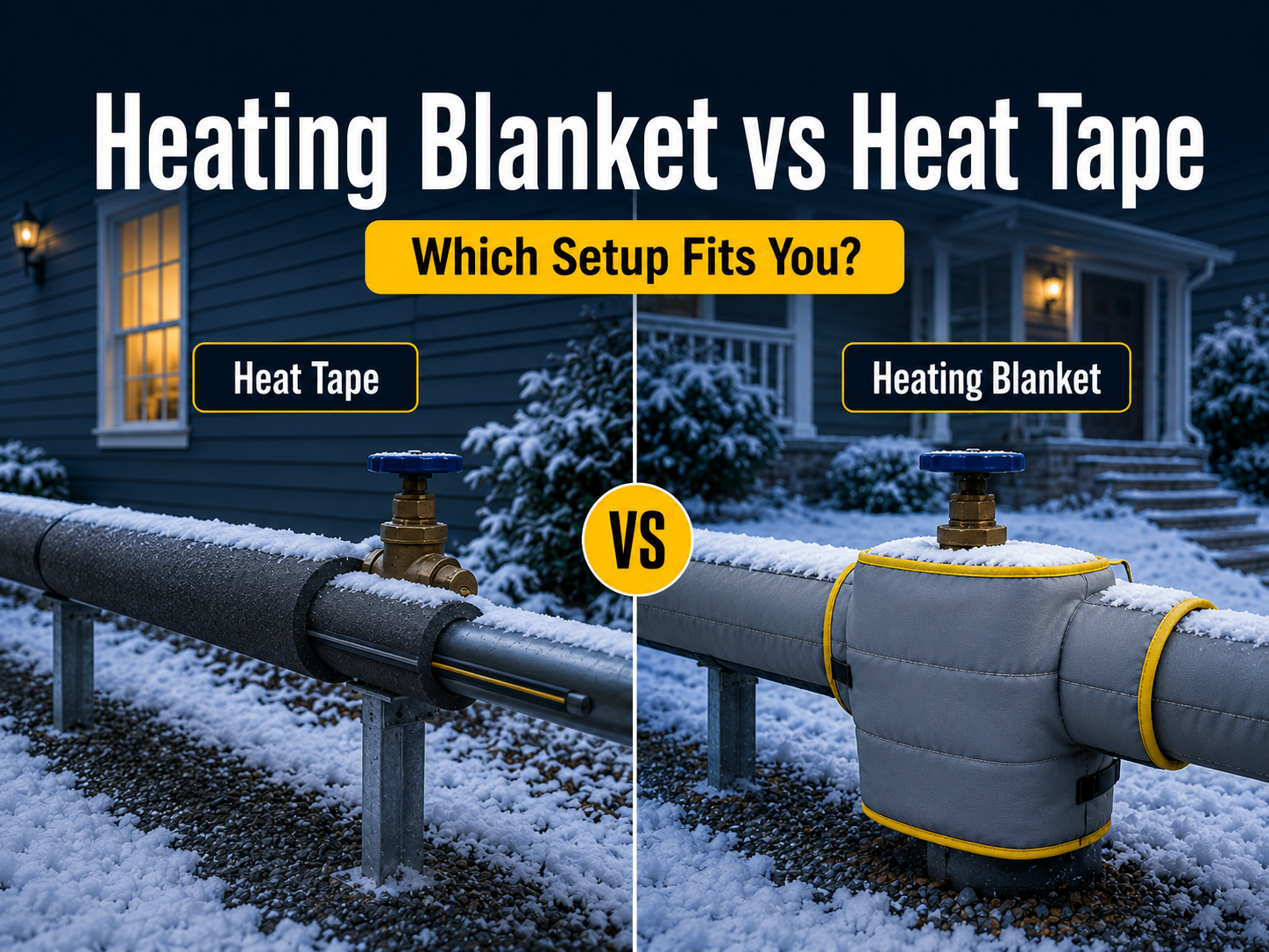 Pipe Heating Blanket vs Heat Tape: What’s the Difference?