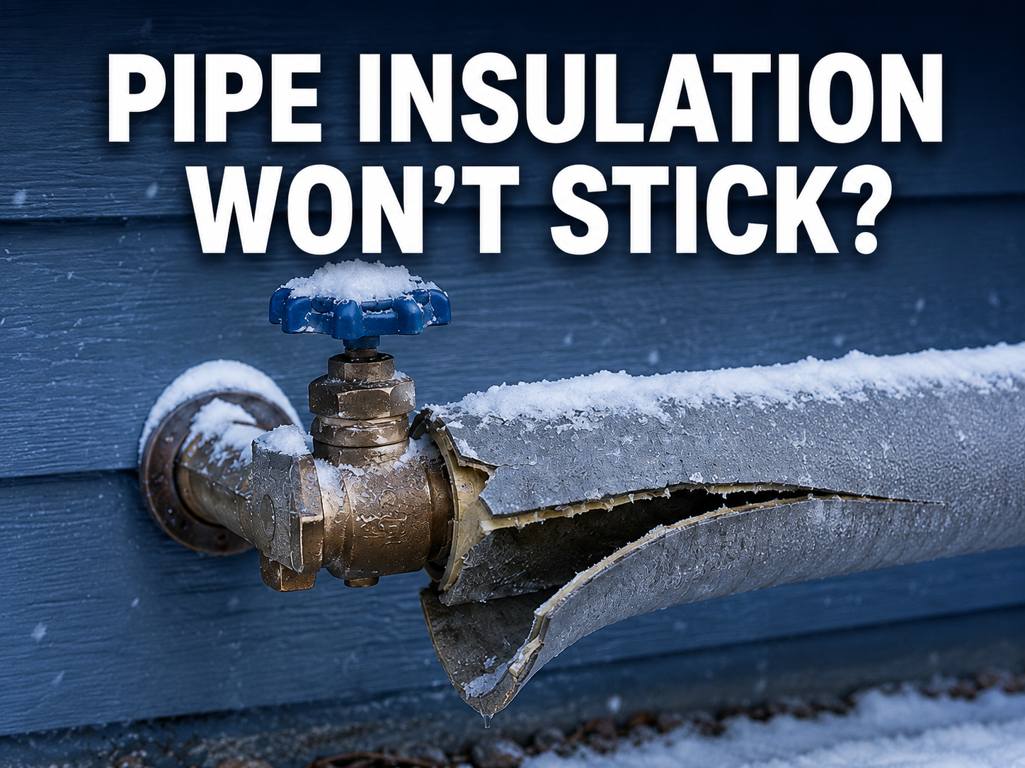Why Pipe Insulation Tape Won’t Stick in Cold Weather