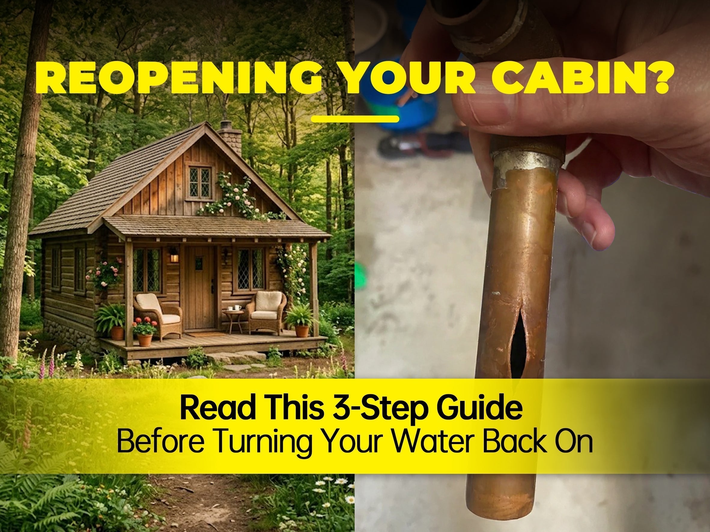 Your Cabin Has Been Empty All Winter: Read This Before Turning the Water Back On