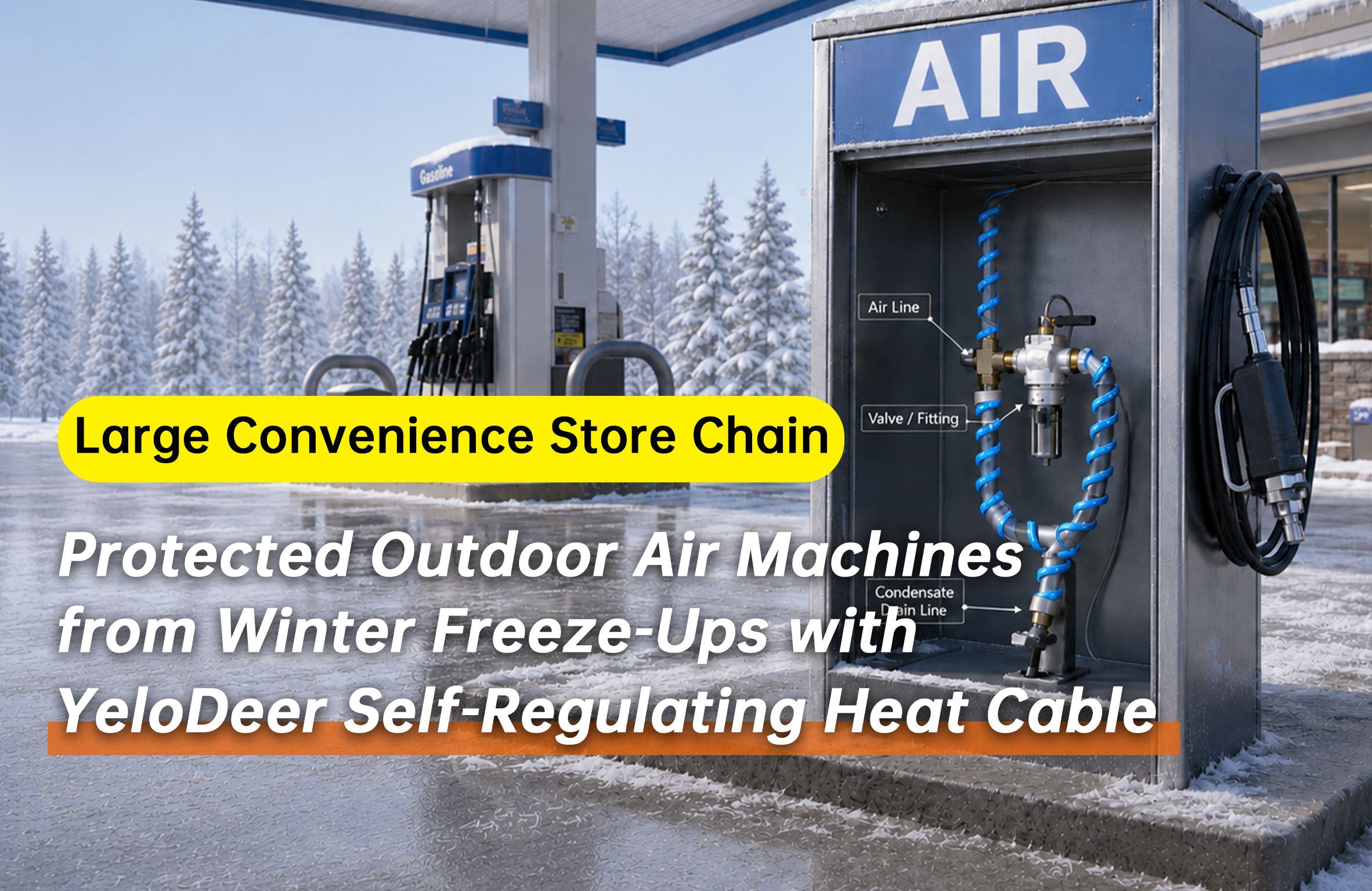 Case Study: Helping a 900-Store Convenience Store Chain Protect Air Machines from Winter Freeze-Ups