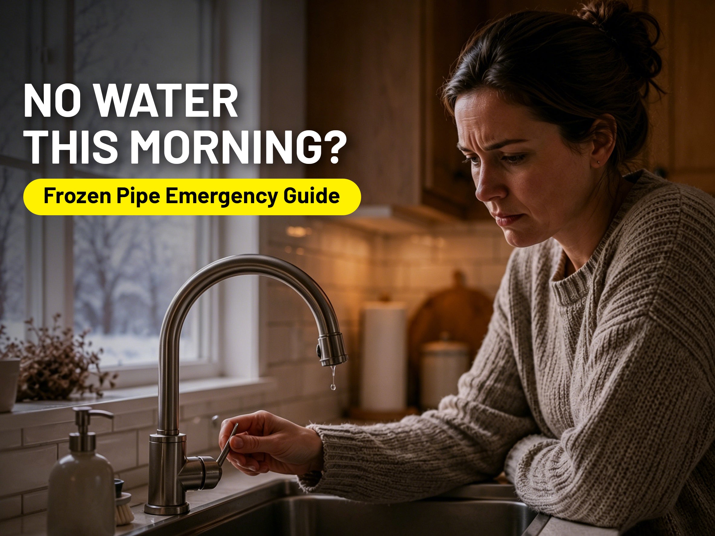 "No Water This Morning" — What To Do When You Wake Up to Frozen Pipes