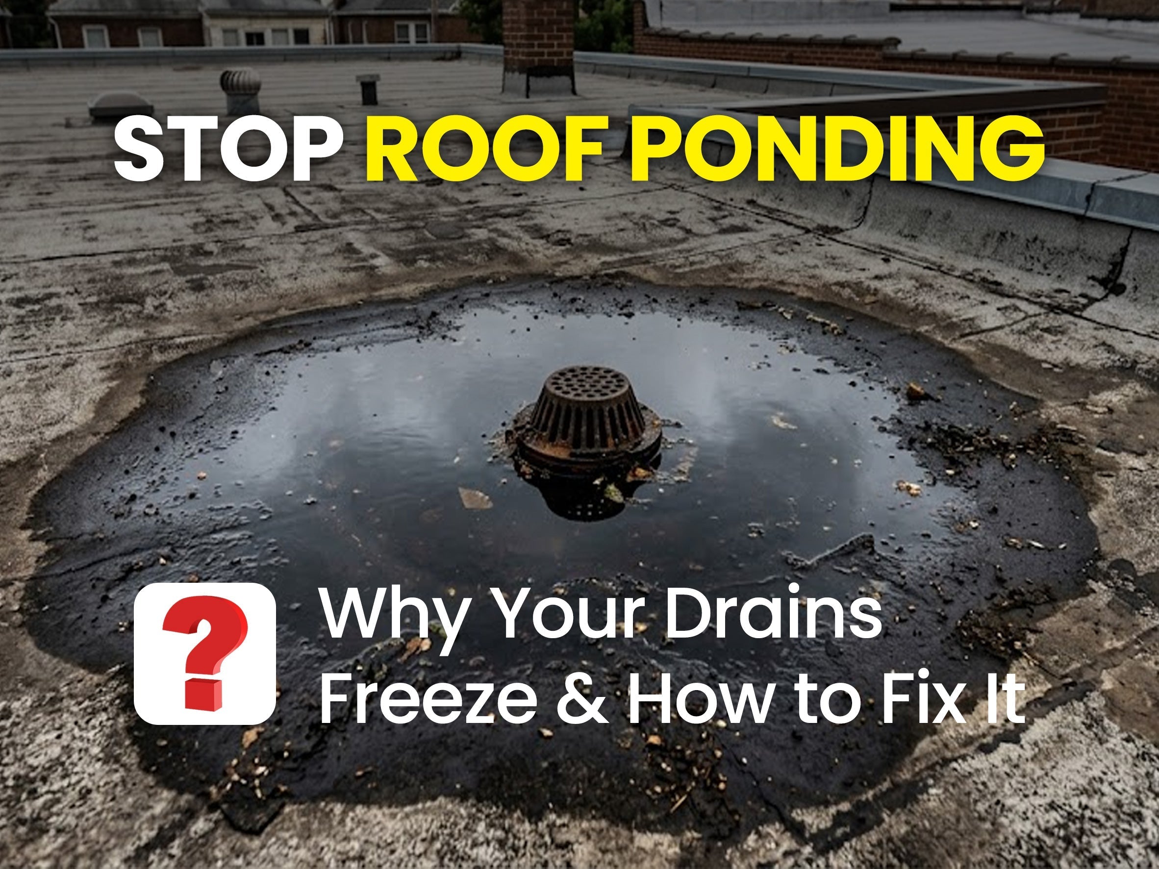 How to Keep Flat Roof Drains from Freezing in Winter