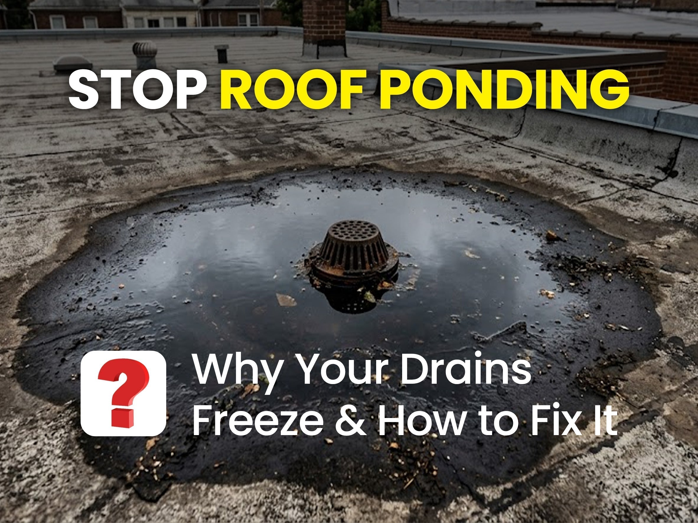 How to Keep Flat Roof Drains from Freezing in Winter