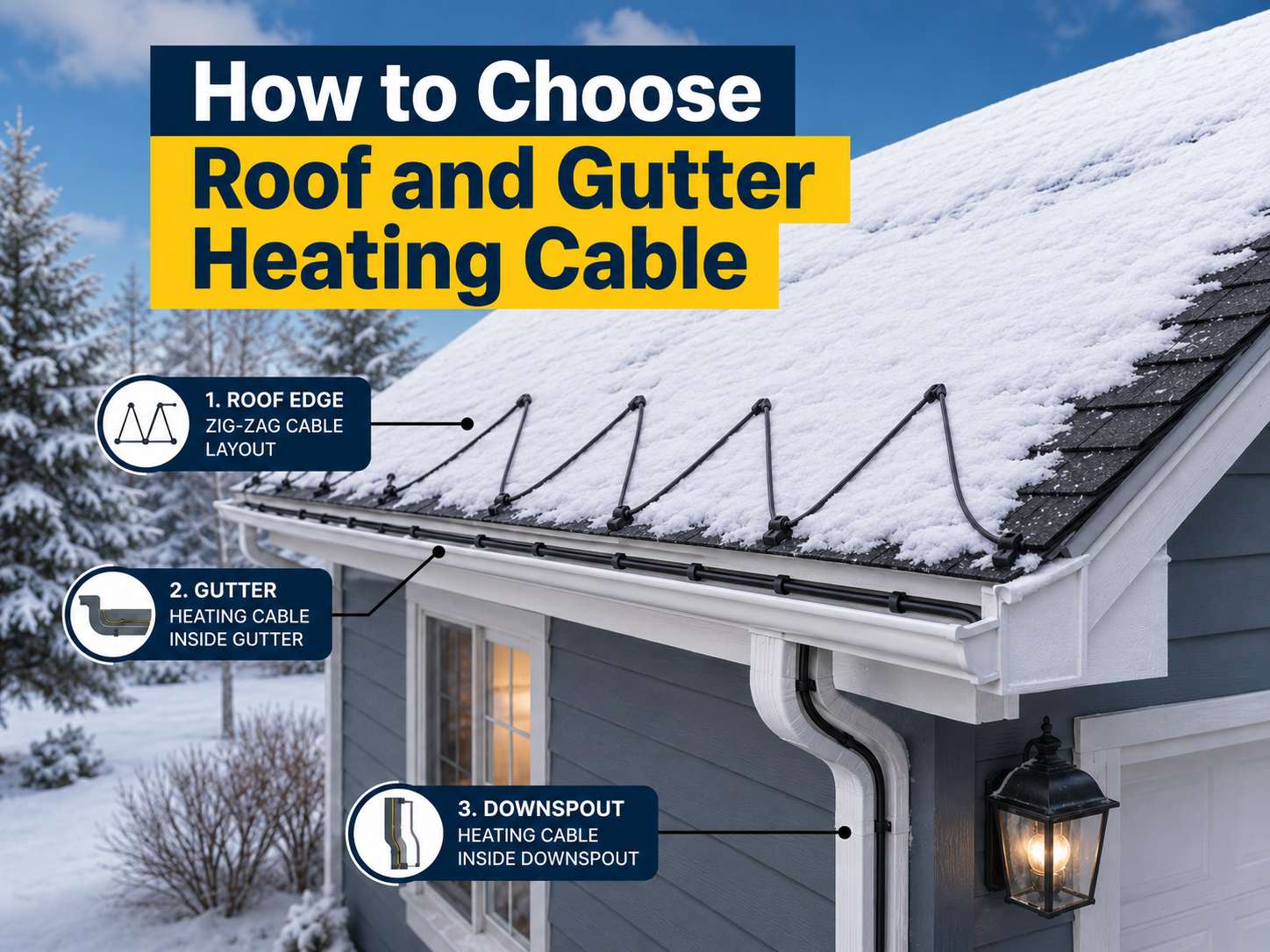 How to Choose Roof and Gutter Heating Cable