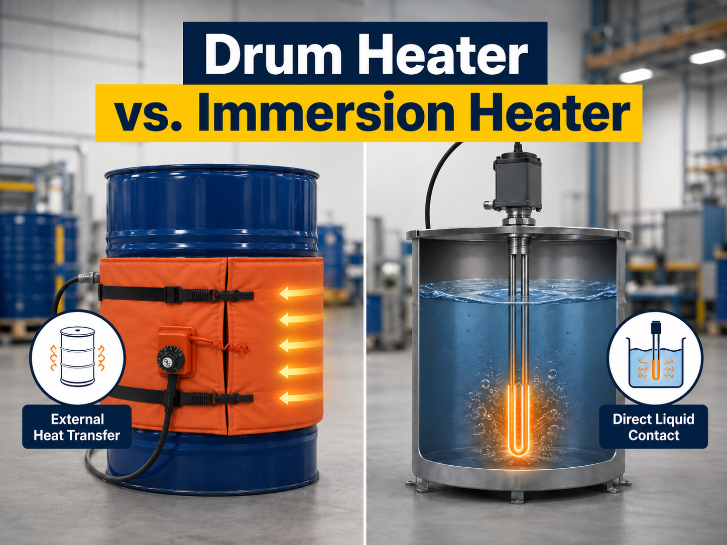 Drum Heater vs. Immersion Heater: Which Do You Need?