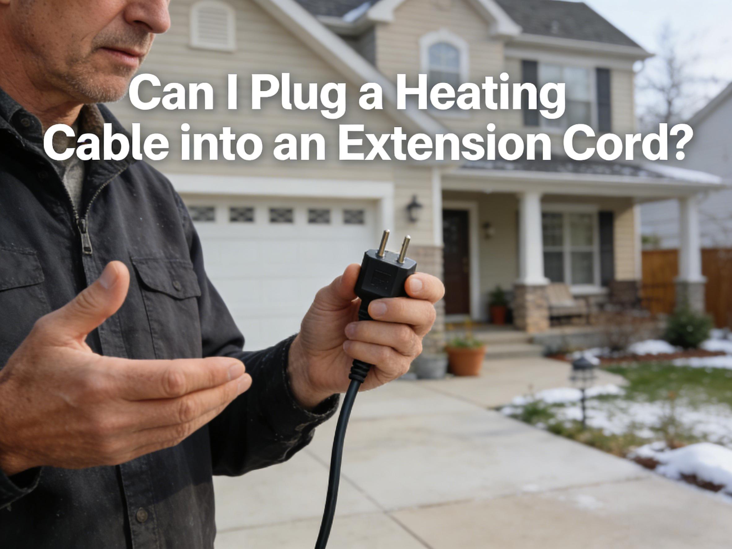 Can I Plug a Heating Cable into an Extension Cord?