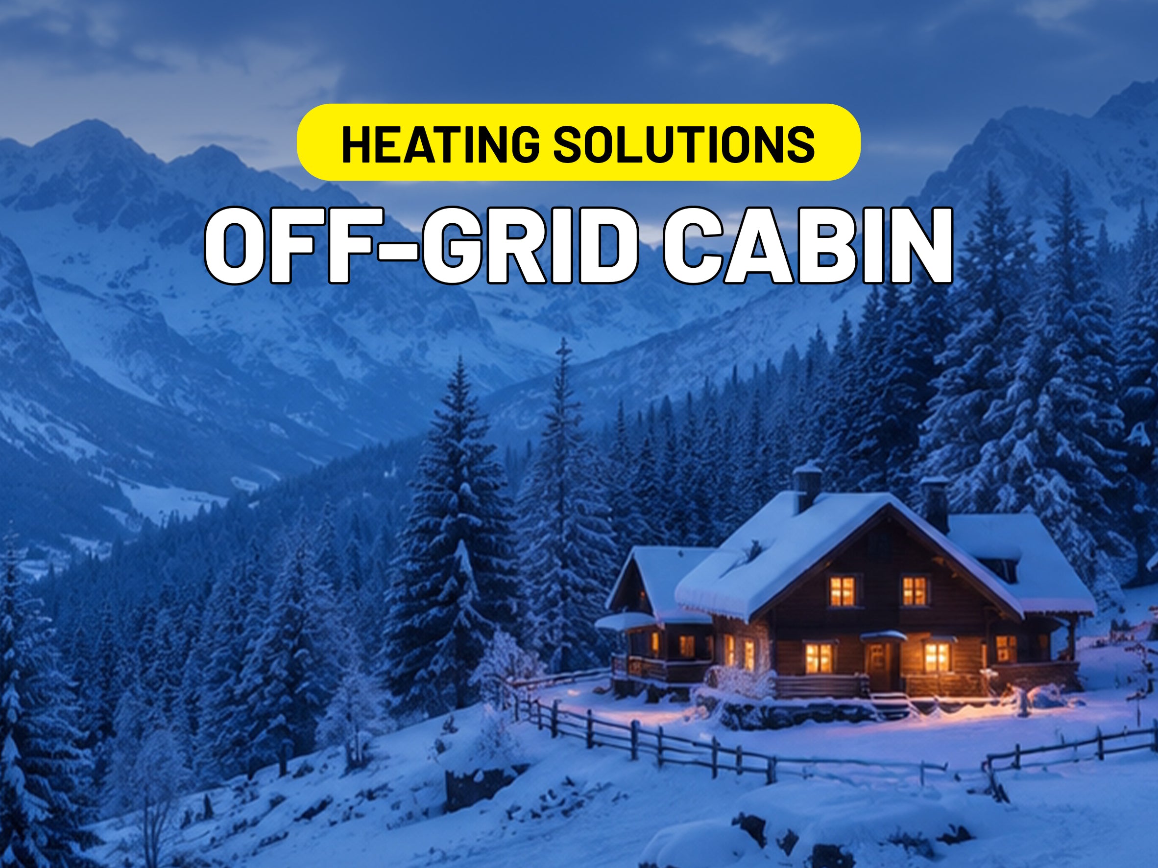 How to Heat a Small Cabin Safely Without Grid Power