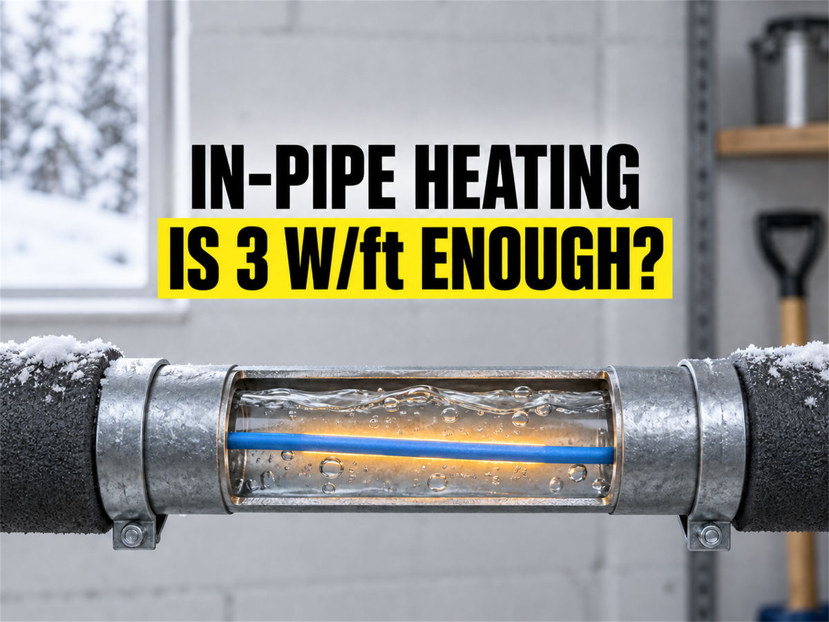 Is 3 W/ft Enough for an In-Pipe Heating Cable?