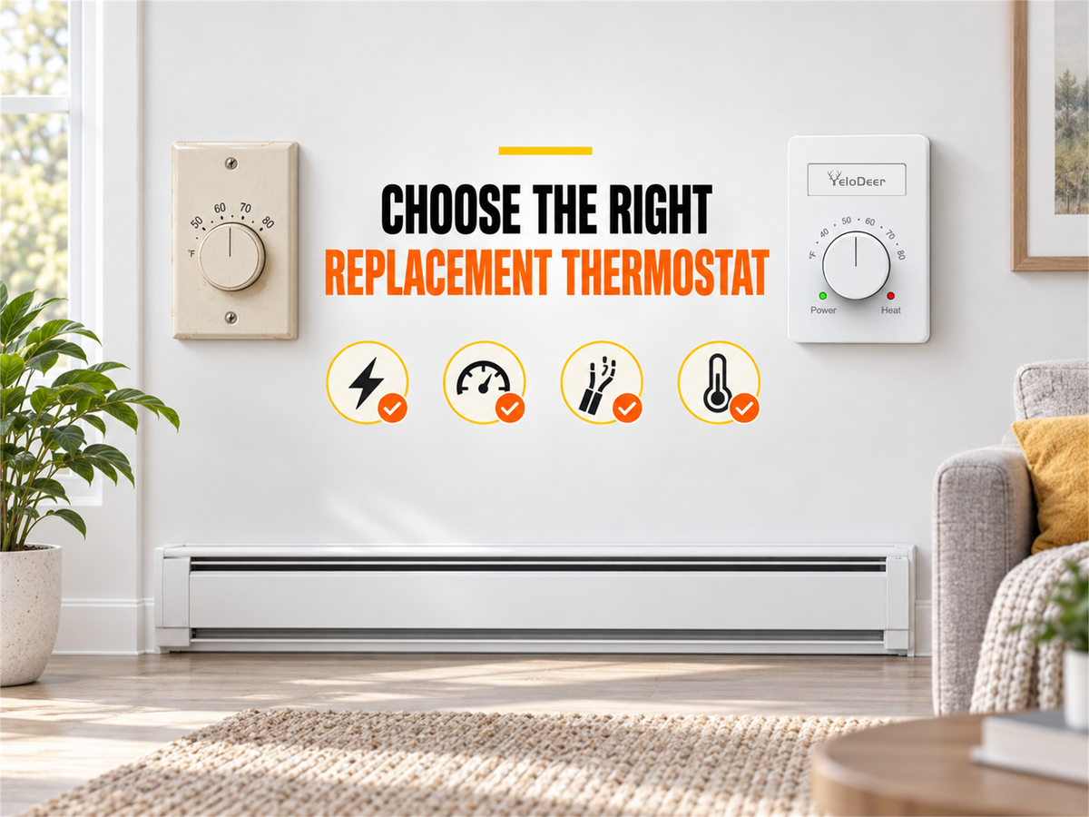 How to Choose a Replacement Baseboard Heater Thermostat