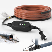 YeloDeer Heavy-Duty In Pipe Heating Cable for Sewer Systems, Self-Regulating with GFCI, Wastewater Pipe Heater, 5W/Ft 120V