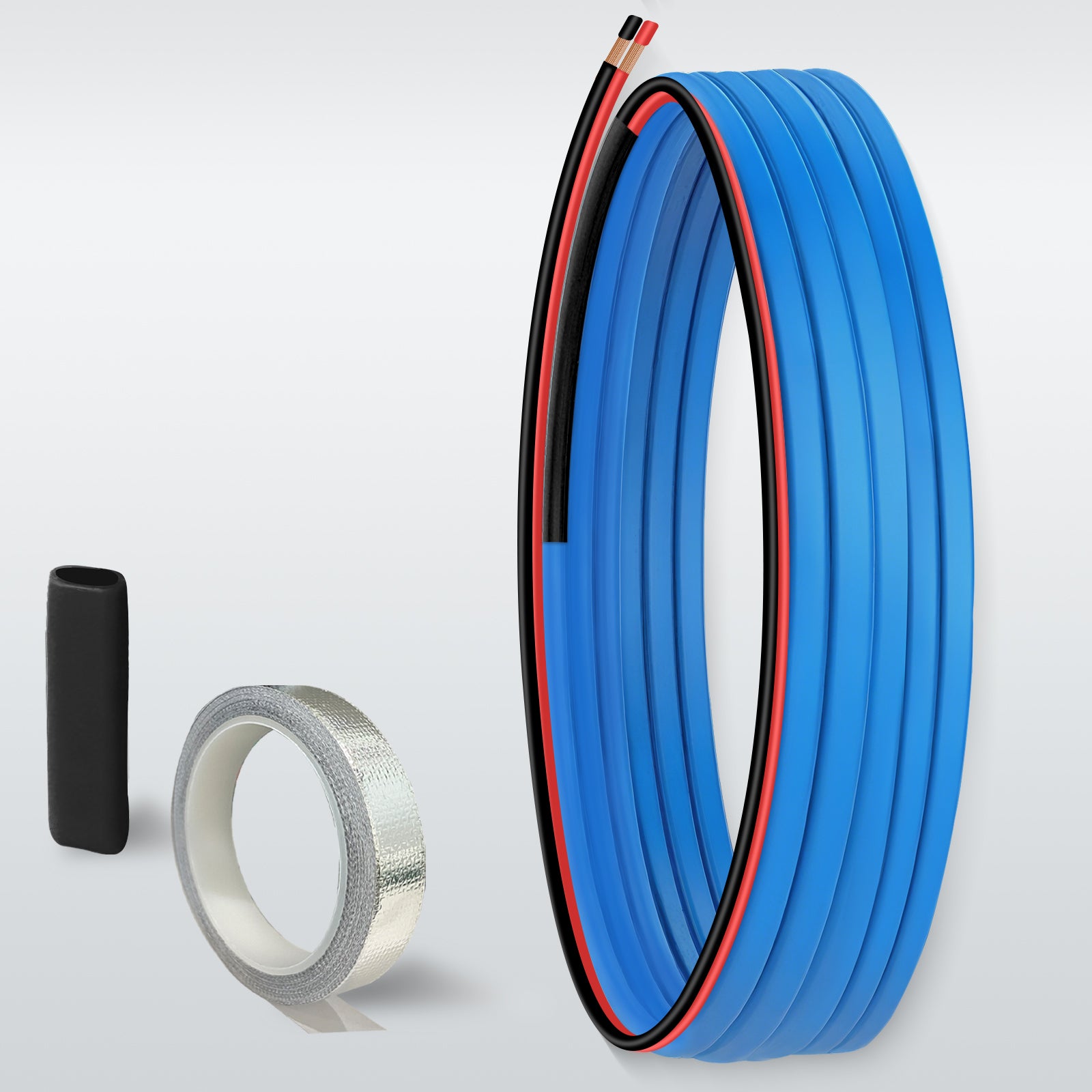 12V Self-Regulating Heating Cable, for RV Freeze Protection 5W/ft, with Waterproof End Seal Kit & Aluminum Foil Tape