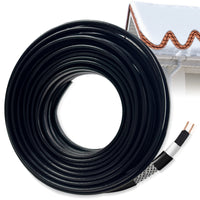 YeloDeer Cut to Length Roof Deicing Cable, Gutter & Pipe Heater Cable, CSA Certified Self Regulating Heat Tape, 8W/ft