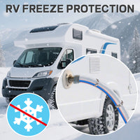 12V Self-Regulating Heating Cable, for RV Freeze Protection 5W/ft, with Waterproof End Seal Kit & Aluminum Foil Tape