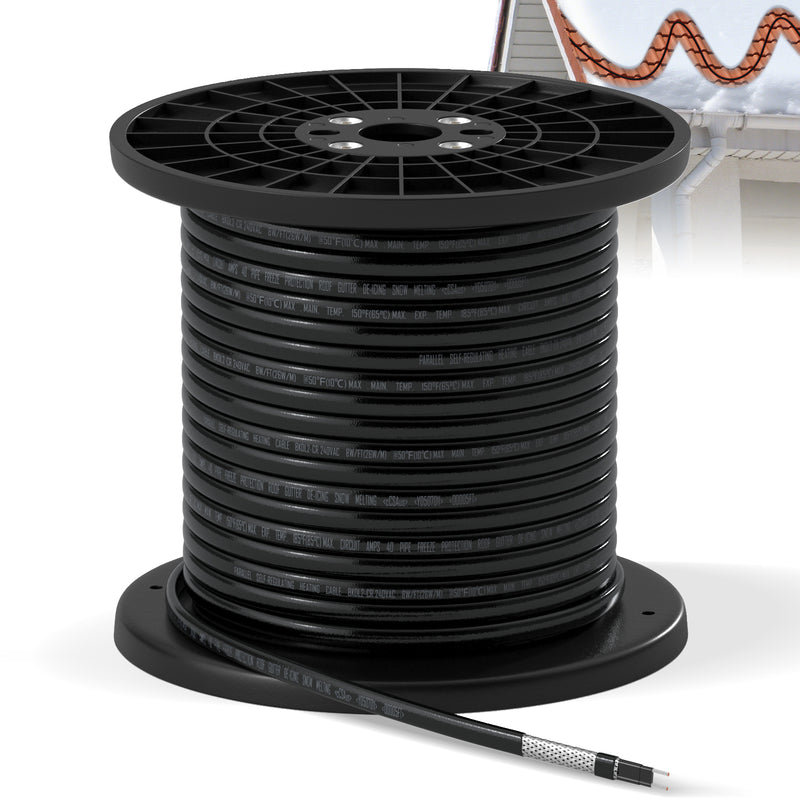 Bulk Cut-to-Length Self-Regulating Heat Trace Cable for Roof, Gutter & Pipe (KDL)