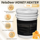 YeloDeer 5 Gallon Bucket Heater, Insulated Aluminum Foil Warmer for Honey Drum and Propane Tank, 120V