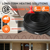 Bulk Self-Regulating Roof & Pipe Heat Trace Cable (120V/240V, 5W/8W) | YeloDeer
