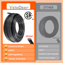 YeloDeer Cut to Length Roof Deicing Cable, Gutter & Pipe Heater Cable, CSA Certified Self Regulating Heat Tape, 8W/ft