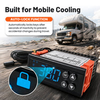 12V DC Refrigeration Temperature Controller with Auto Defrost & Compressor Delay | YeloDeer
