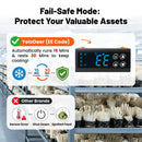 12V DC Refrigeration Temperature Controller with Auto Defrost & Compressor Delay | YeloDeer