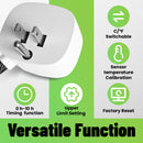 YeloDeer Digital Thermostat, Plug-In Temperature Controlled Outlet, with Timer & 6.6ft Sensor Probe, Precise Temp Control for Reptile Greenhouse Pipe