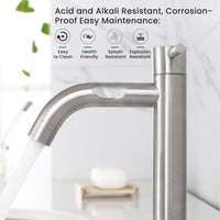 YeloDeer Premium Stainless Steel Basin Tap - Stylish Cold Water Tap for Balconies and Bathrooms