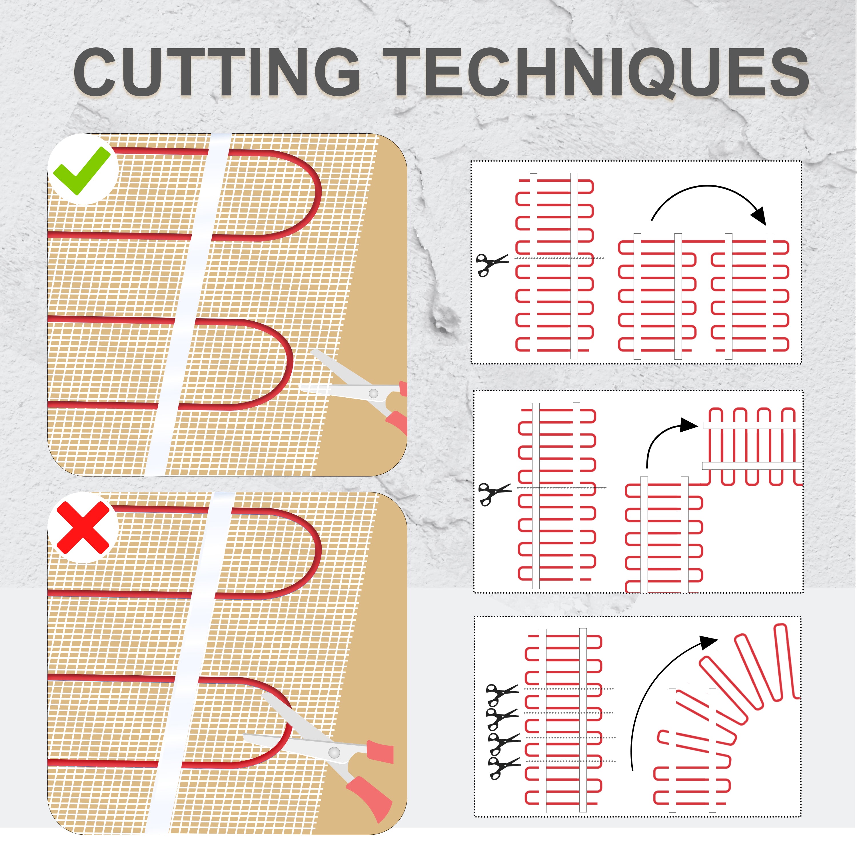 YeloDeer 230V Underfloor Heating Kit, 200W/m², with 2m Conduit, Ideal for Tile, Ceramic, Stone Floors