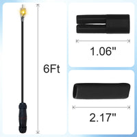 YeloDeer Cut to length Self-Regulating Heat Tape, Water Pipe Freeze Protection Kit, with 120V Plug, Wire Splitter & End Cap, for Metal/Plastic Pipes