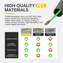 YeloDeer Fish Tape Wire Puller Series, High-Quality PET Guide Wire, with Gloves and Optional Adapters, 50FT/100FT/197FT x 4.5mm