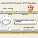 YeloDeer Heat Trace for Pipe Freeze Protection, Self-regulating for Metal and Plastic Water Pipe, 6W/Ft