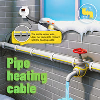 YeloDeer Digital Thermostat, Plug-In Temperature Controlled Outlet, with Timer & 6.6ft Sensor Probe, Precise Temp Control for Reptile Greenhouse Pipe