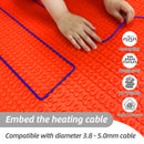 YeloDeer Heating Cable Uncoupling Membrane, Heating Floor Waterproofing Underlayment and Crack Prevention