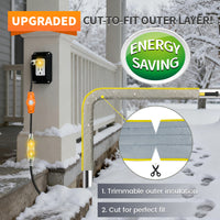 6W/ft Trimmable Self-Regulating Pipe Heating Blanket Kit | YeloDeer