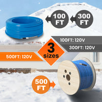 Bulk 5W/ft Self-Regulating Pipe Heat Tape Roll - Cut-to-Length | YeloDeer