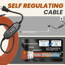 YeloDeer Heavy-Duty In Pipe Heating Cable for Sewer Systems, CSA Certified Self-Regulating with GFCI, Wastewater Pipe Heater, 5W/Ft 120V