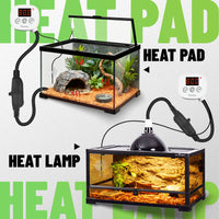 YeloDeer Digital Thermostat, Plug-In Temperature Controlled Outlet, with Timer & 6.6ft Sensor Probe, Precise Temp Control for Reptile Greenhouse Pipe