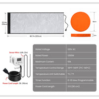 55 Gal Drum Heater Blanket with Thermostat Controller