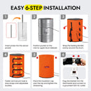 55 Gal Drum Heater Blanket with Thermostat Controller