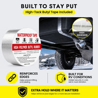12V RV Tank Heater Pad with Switch for Cold-Weather Freeze Protection