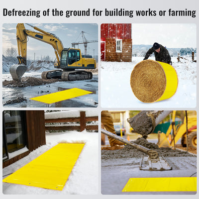 Ground Thawing Heated Blanket for Frozen Soil & Concrete Curing