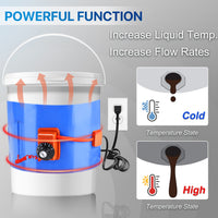 YeloDeer Drum Heater, Upgraded Barrel Band with Twist Temperature Control, 120V, 86℉-302℉ Range