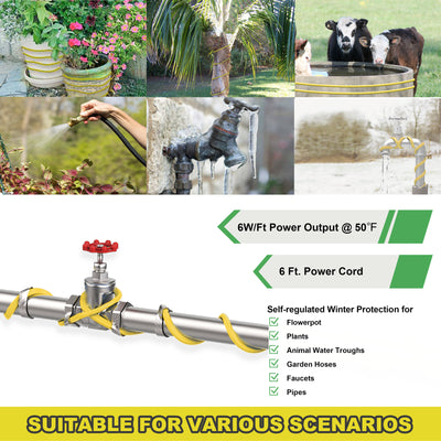 Plug-In Self-Regulating Pipe Heating Cable without Thermostat (PPG-Y)