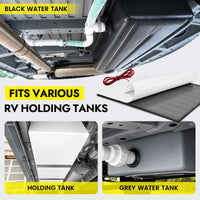 12V RV Tank Heater Pad with Switch for Cold-Weather Freeze Protection