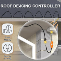YeloDeer Temperature Controlled Extension Cord, Temperature Controlled Outlet, Auto On/Off, Slim Waterproof Design, 20''